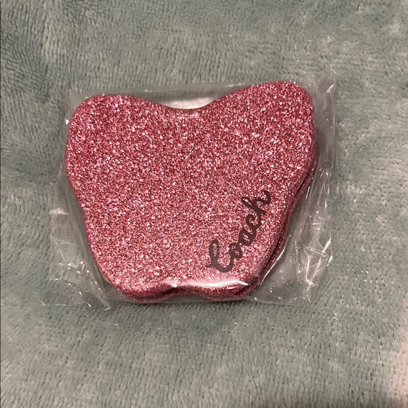 Coach Other - Coach Glittery Pink Butterfly Blush Compact